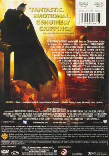 Batman Begins (Widescreen) - DVD (Used) - www.Shopthatapp.com