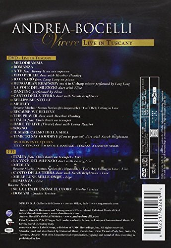 Andrea Bocelli / Vivere: Live in Tuscany - DVD (Used) - www.Shopthatapp.com