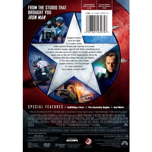 Captain America:First Avenger - DVD (Used) - www.Shopthatapp.com