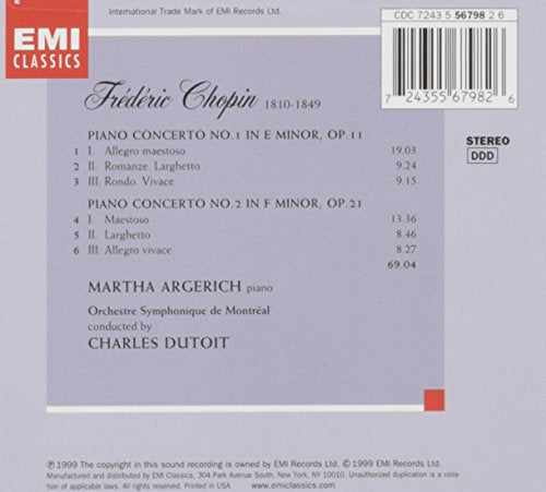 Chopin Piano Concertos 1 and 2 - www.Shopthatapp.com