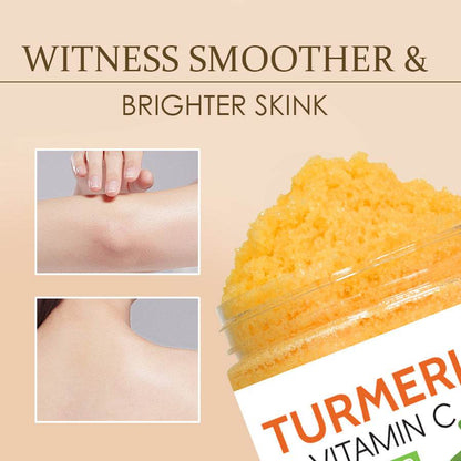 Skin Brightening and Exfoliating Turmeric Vitamin C Body Scrub - www.Shopthatapp.com