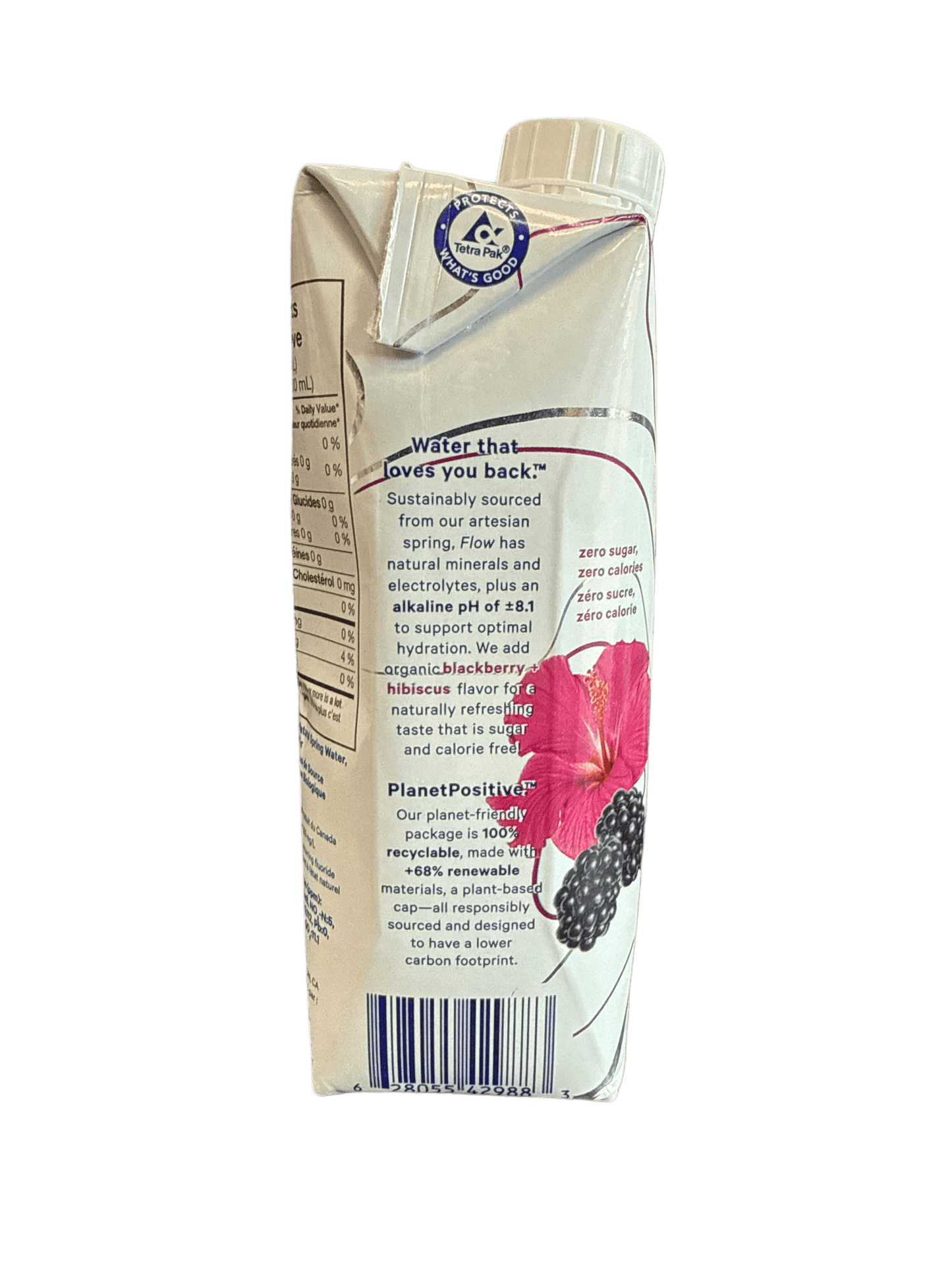 Flow Blackberry + Hibiscus Mineral Spring Water 500ML - Canadian Edition - www.Shopthatapp.com