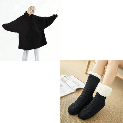 Thick Fleece Hooded Unisex Sweater Winter Double-sided Sweatshirt - www.Shopthatapp.com