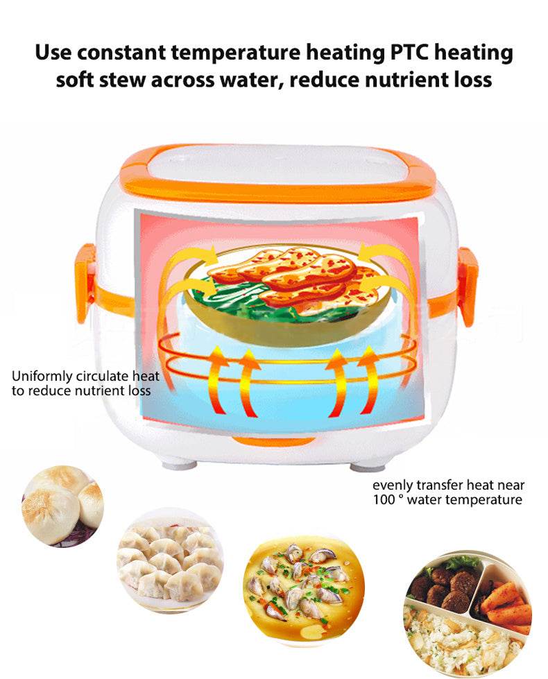 Multi-Function Electric Cooking Lunch Box – Portable & Heated - www.Shopthatapp.com