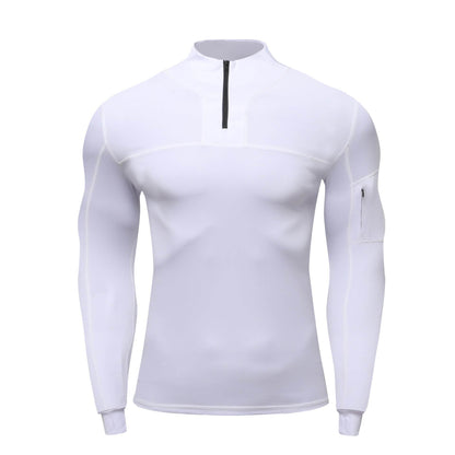 Outdoor Muscle Fitted Tactics Workout T-shirt Long Sleeve Sports Quick-drying top - www.Shopthatapp.com