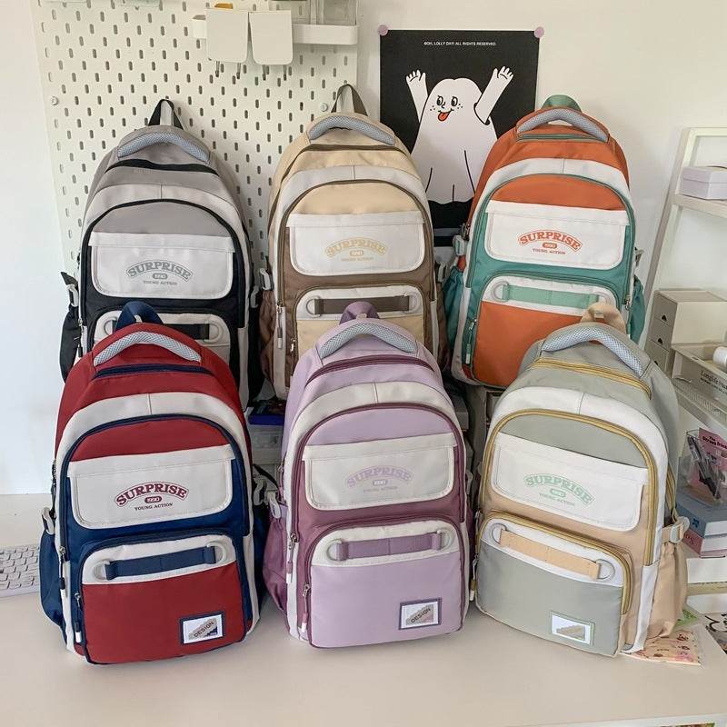 College Style Backpack Student Leisure Travel Large Capacity Backpack - www.Shopthatapp.com