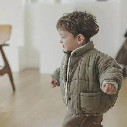 Winter Infant Fleece-lined Long Sleeve Cotton Coat - www.Shopthatapp.com