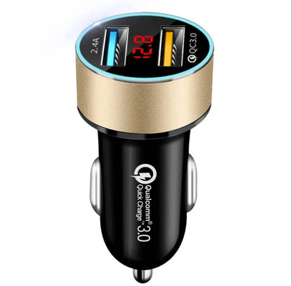 Fast Charging - Automobile Smart Digital LED display car charger - www.Shopthatapp.com
