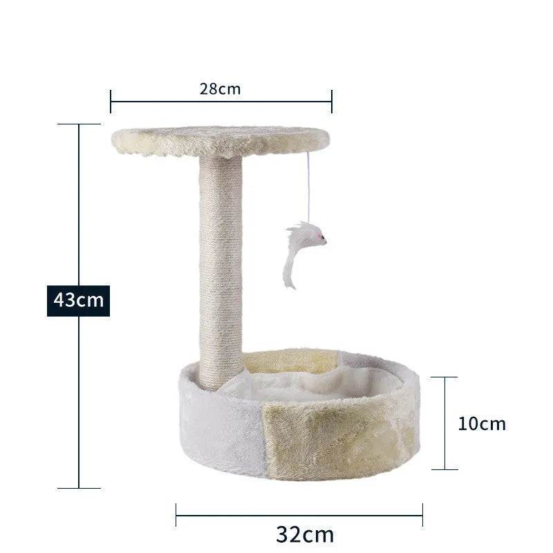 Cat Climbing Frame Litter Tree Integrated Grab - www.Shopthatapp.com