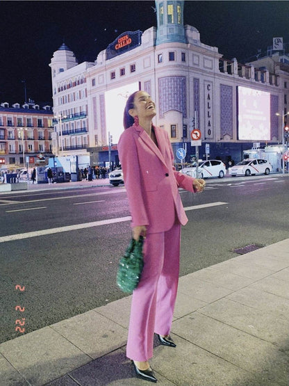 Ladies Fashion Blazer Women Pant suit - www.Shopthatapp.com