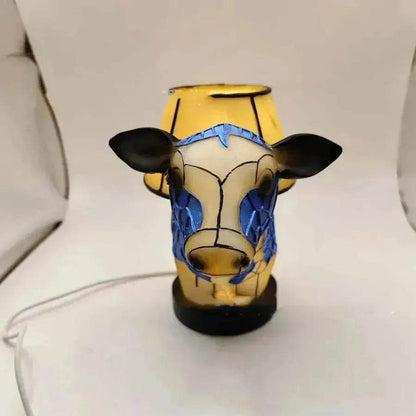 Beautiful Cow Table Lamp Bedside Table Lamp With USB Bedside Lamp For Living Room Bedroom Dormitory Bra Ornament - www.Shopthatapp.com