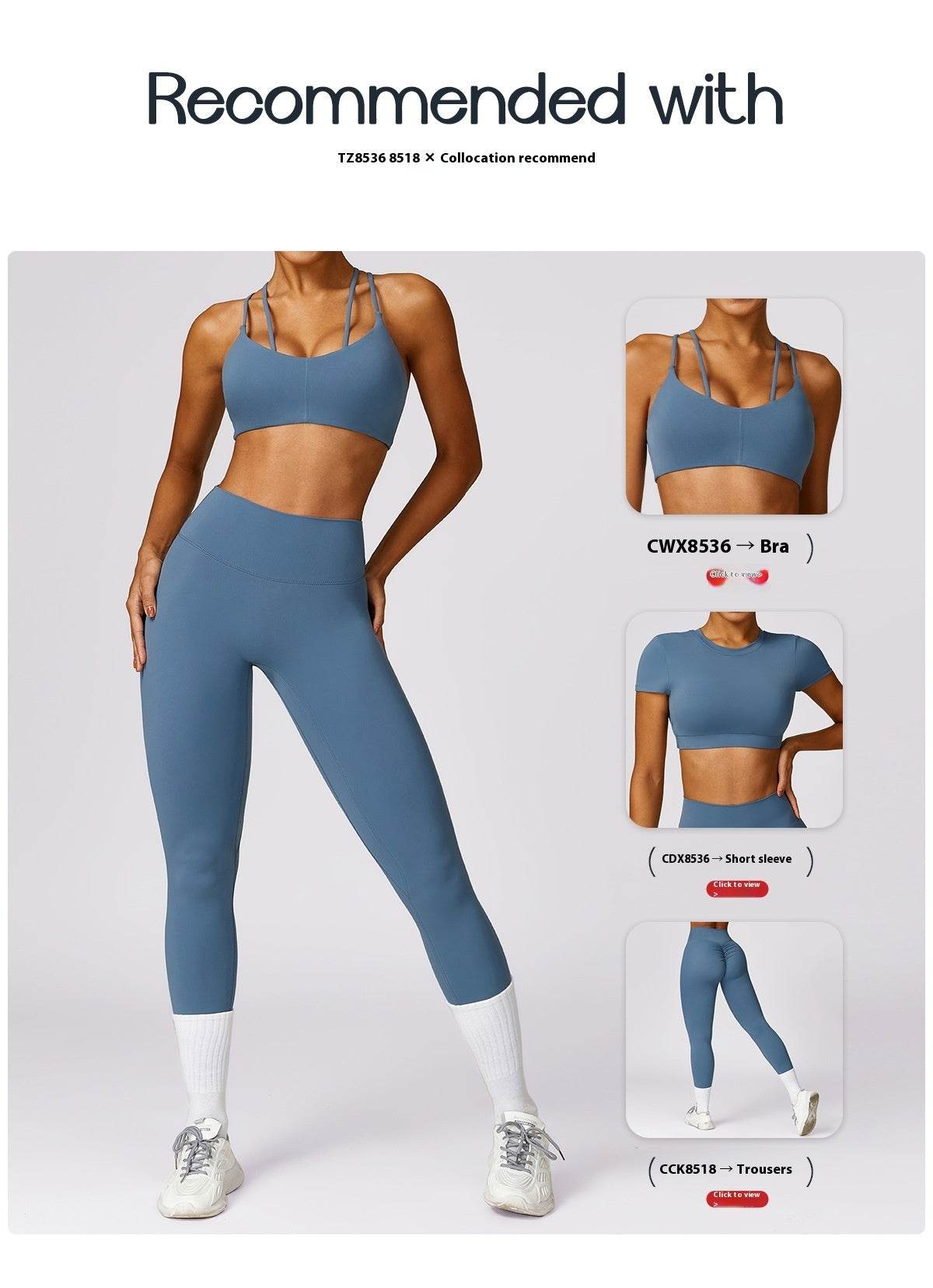 Women 2pcs Workout Gym Outfit Sport Running Fitness wear Pant and crop Top - www.Shopthatapp.com