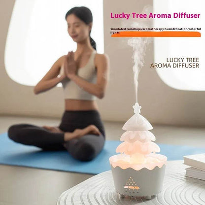 2024 New Design Essential Oil Aroma Diffuser Household Mute Small Remote Control Humidifier Suitable For Home Christmas Gift - www.Shopthatapp.com