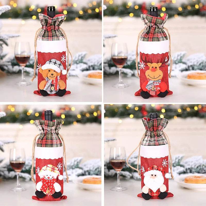 Christmas Decorations Christmas Wine Bottle Socks - www.Shopthatapp.com