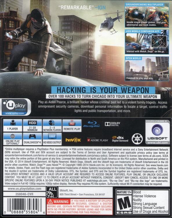 Watch Dogs (usagé) - www.Shopthatapp.com