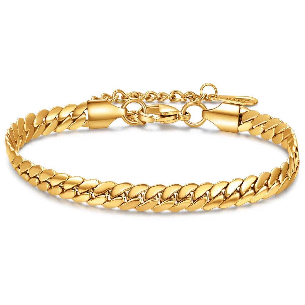 Fashion All-matching Cuban Link Chain Bracelet - www.Shopthatapp.com