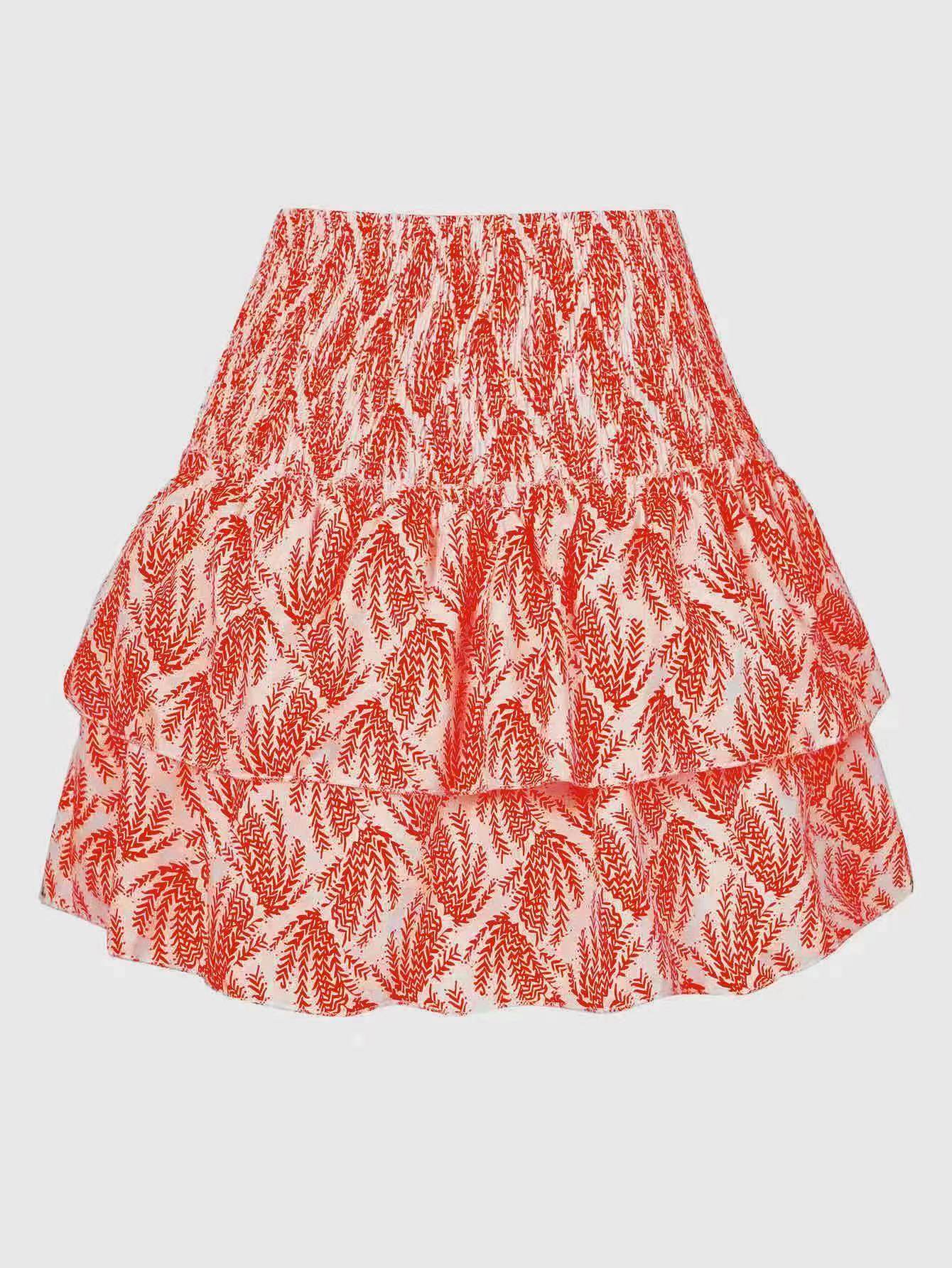 Leisure Versatile Lotus Leaf Women's Mini layered Skirt - www.Shopthatapp.com