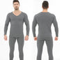 Winter Men's Sleepwear Loungewear Cashmere Long John set - www.Shopthatapp.com