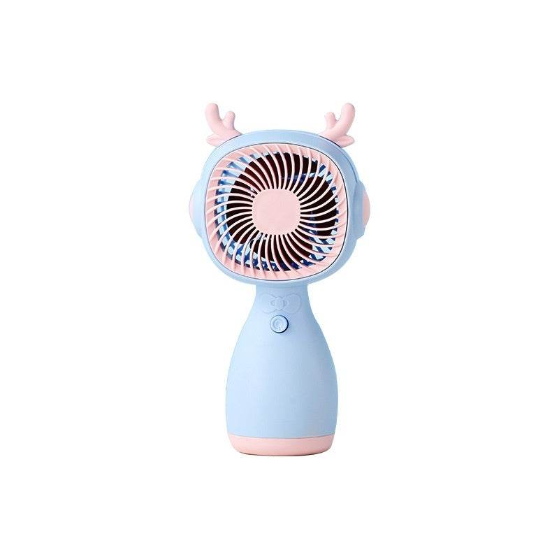 Small Handheld Fan Desktop Cartoon Mini Electric Usb Student Portable Gift - www.Shopthatapp.com