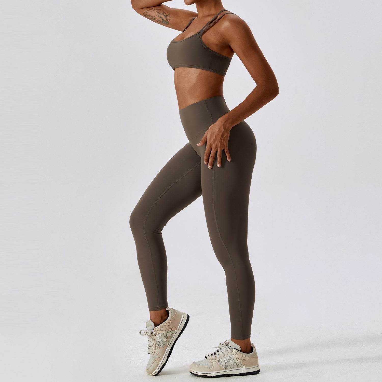 Breathable Quick-drying 2pcs Fitness Yoga Workout Clothes Sports Body-hugging set - www.Shopthatapp.com