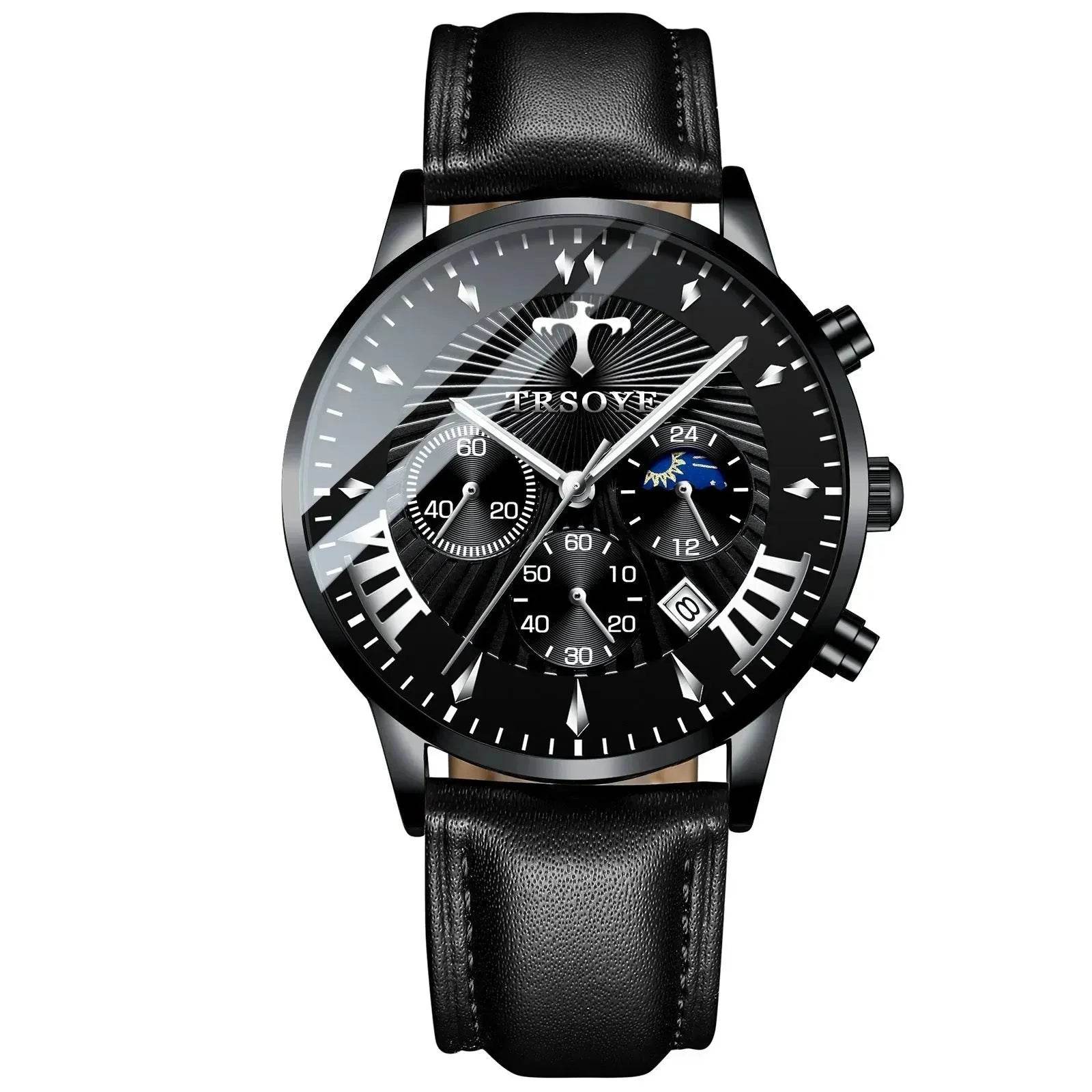 Business Quartz Watch Leisure Calendar Men's Luminous Waterproof Watch - www.Shopthatapp.com