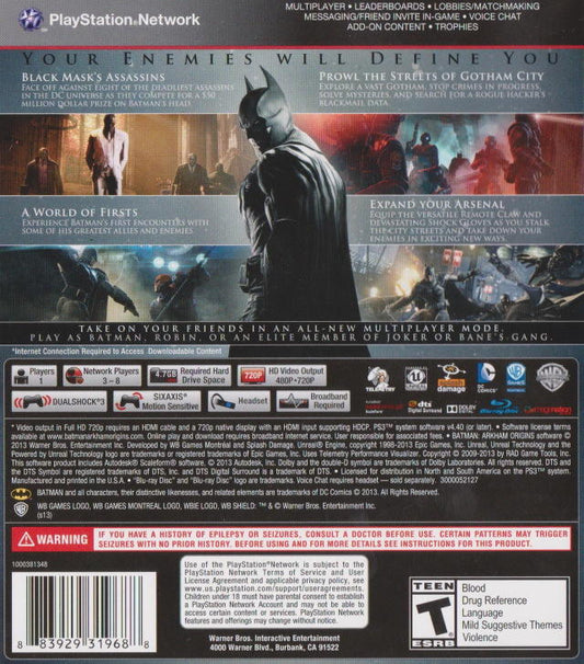 Batman: Arkham Origins (usagé) - www.Shopthatapp.com