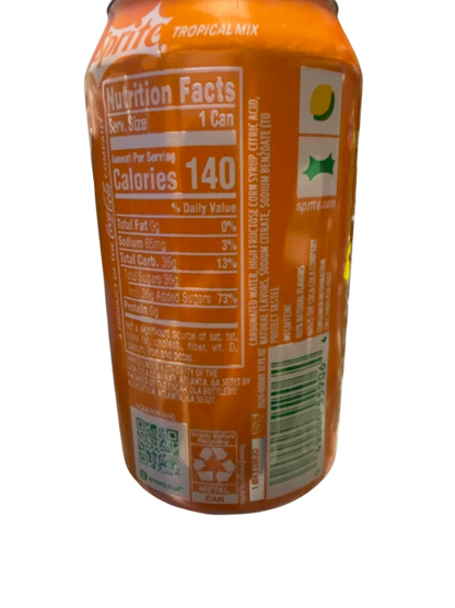 Sprite Tropical Mix Can 355ML - U.S Edition - www.Shopthatapp.com