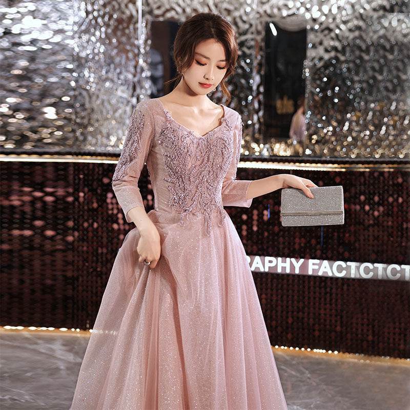 Banquet Sequined Princess formal Dress Evening Party Dress - www.Shopthatapp.com