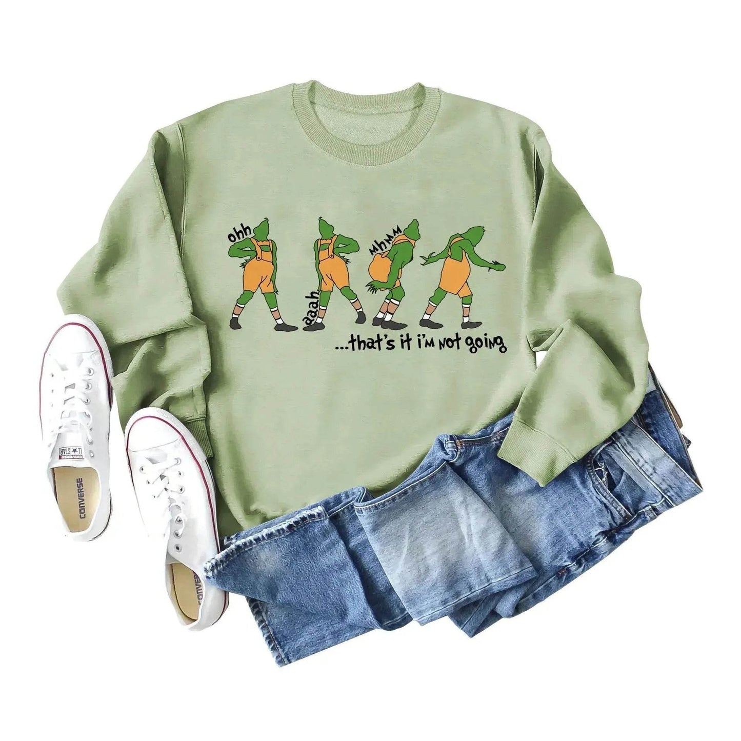 Women's Christmas Printed Long Sleeved  Pullover Sweatshirt - www.Shopthatapp.com