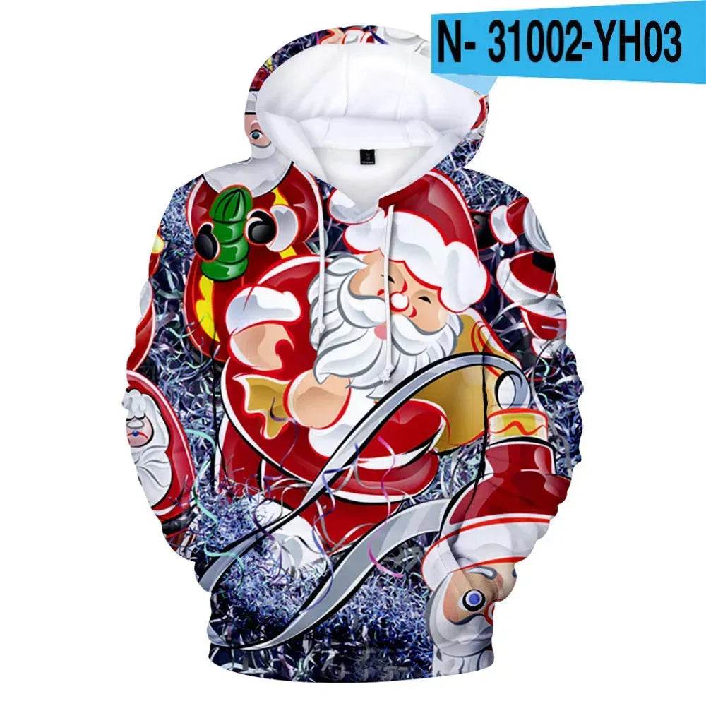 New Funny Christmas Printed Hoodie sweatshirt - www.Shopthatapp.com