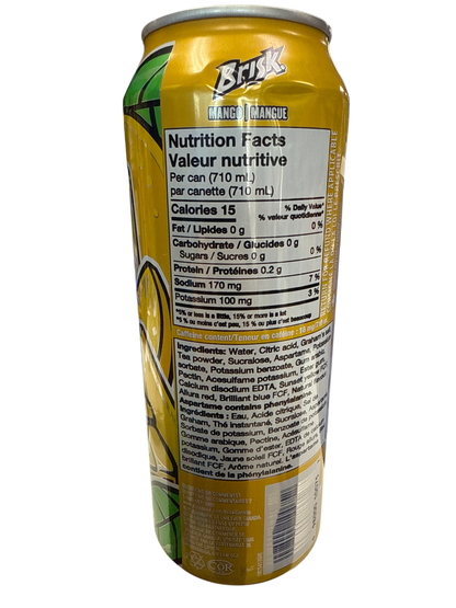 Brisk Mango Iced Tea Tall Can 710ML - U.S Edition - www.Shopthatapp.com