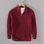 Winter Half Zip Knitted Pullover Sweater for Men - www.Shopthatapp.com
