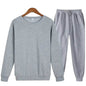 Autumn Winter  street fashion Plain Crew neck Sweatsuit for men - www.Shopthatapp.com