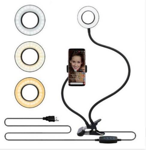 Live Streaming Light - LED Selfie Ring Light for Live Adjustable Makeup Light-8cm Stand - www.Shopthatapp.com