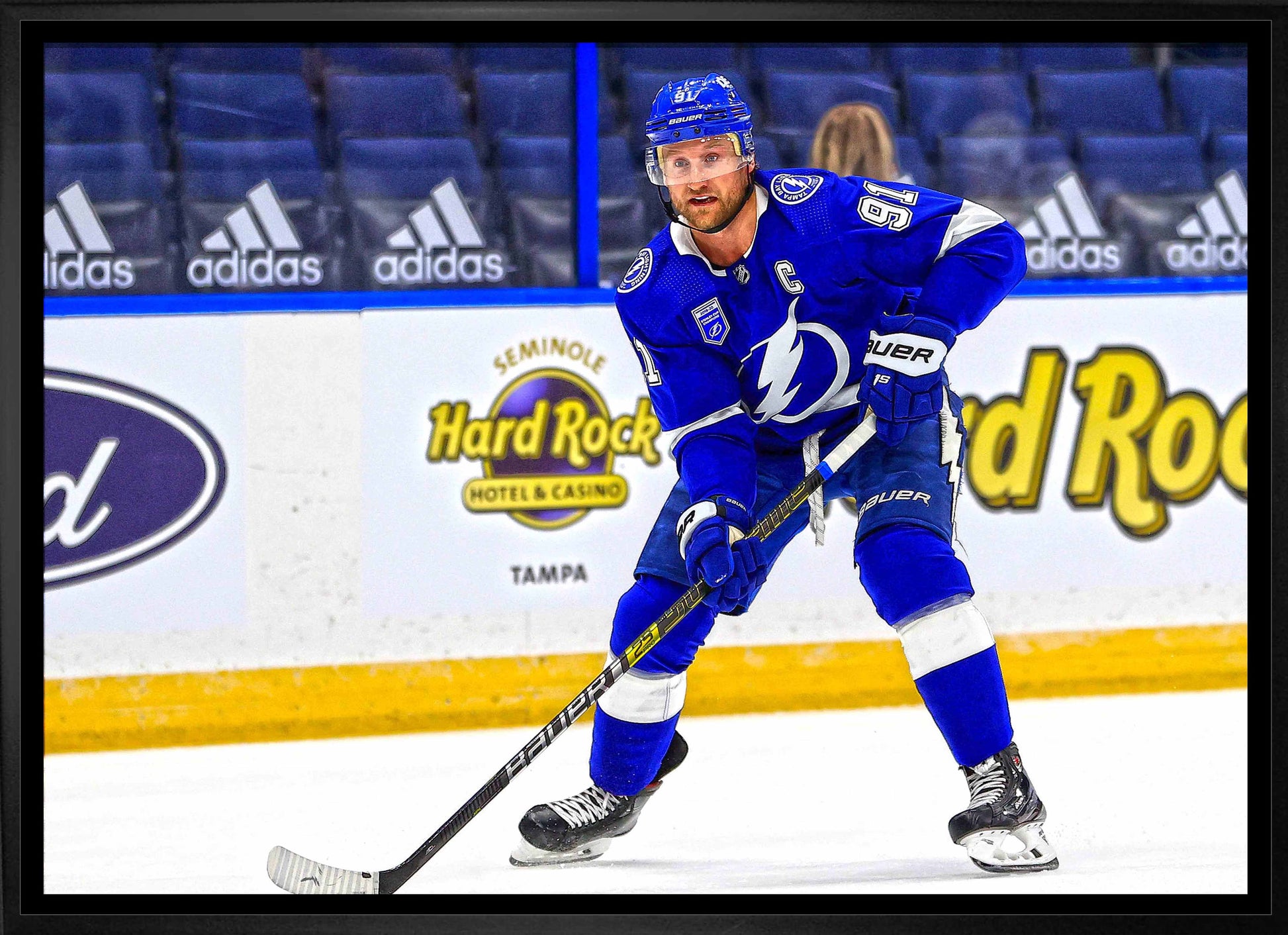 Steven Stamkos Tampa Bay Lightning Framed 20x29 Action Canvas - www.Shopthatapp.com