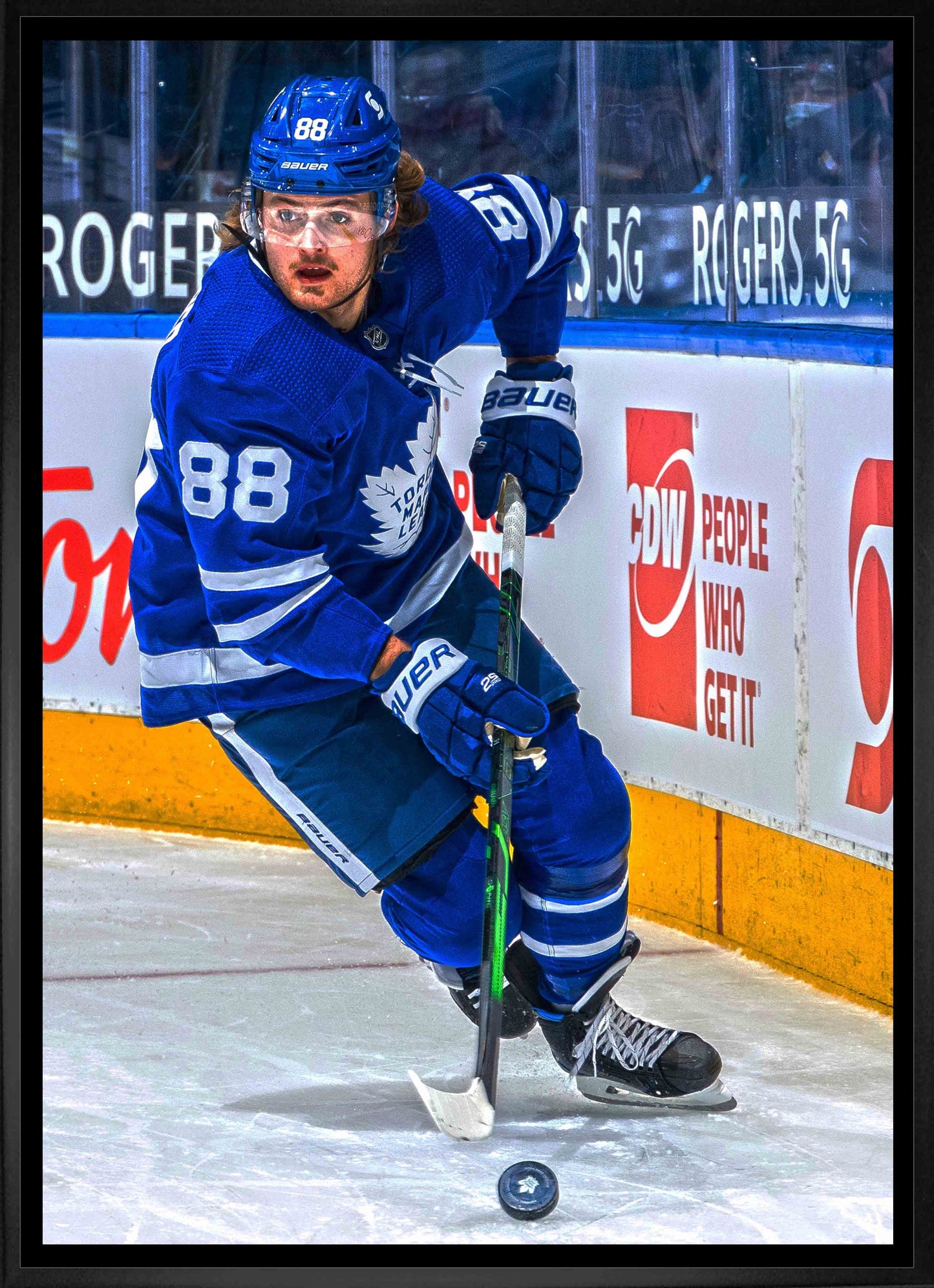 William Nylander Toronto Maple Leafs Framed 20x29 Skating Canvas - www.Shopthatapp.com