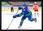 Quinn Hughes Vancouver Canucks Framed 20x29 Shooting Canvas - www.Shopthatapp.com