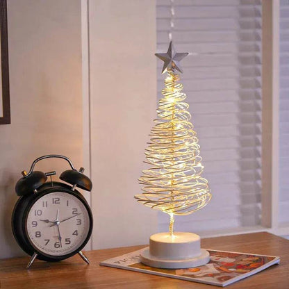 Spiral LED Light Christmas Tree Decoration Night Light Ornaments - www.Shopthatapp.com