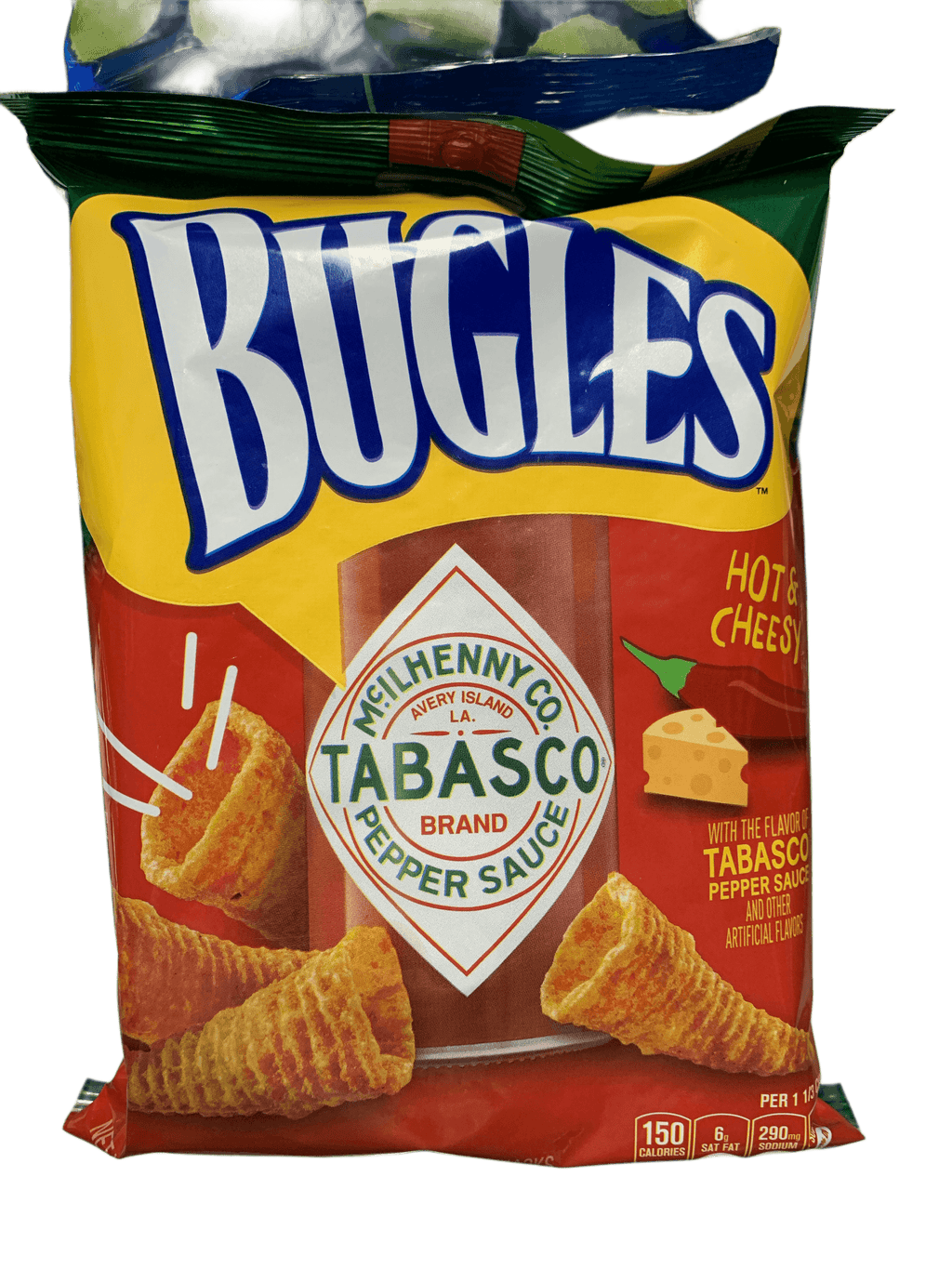 Bugles Hot and Cheesy Tobasco Flavour 85g - U.S Edition - www.Shopthatapp.com