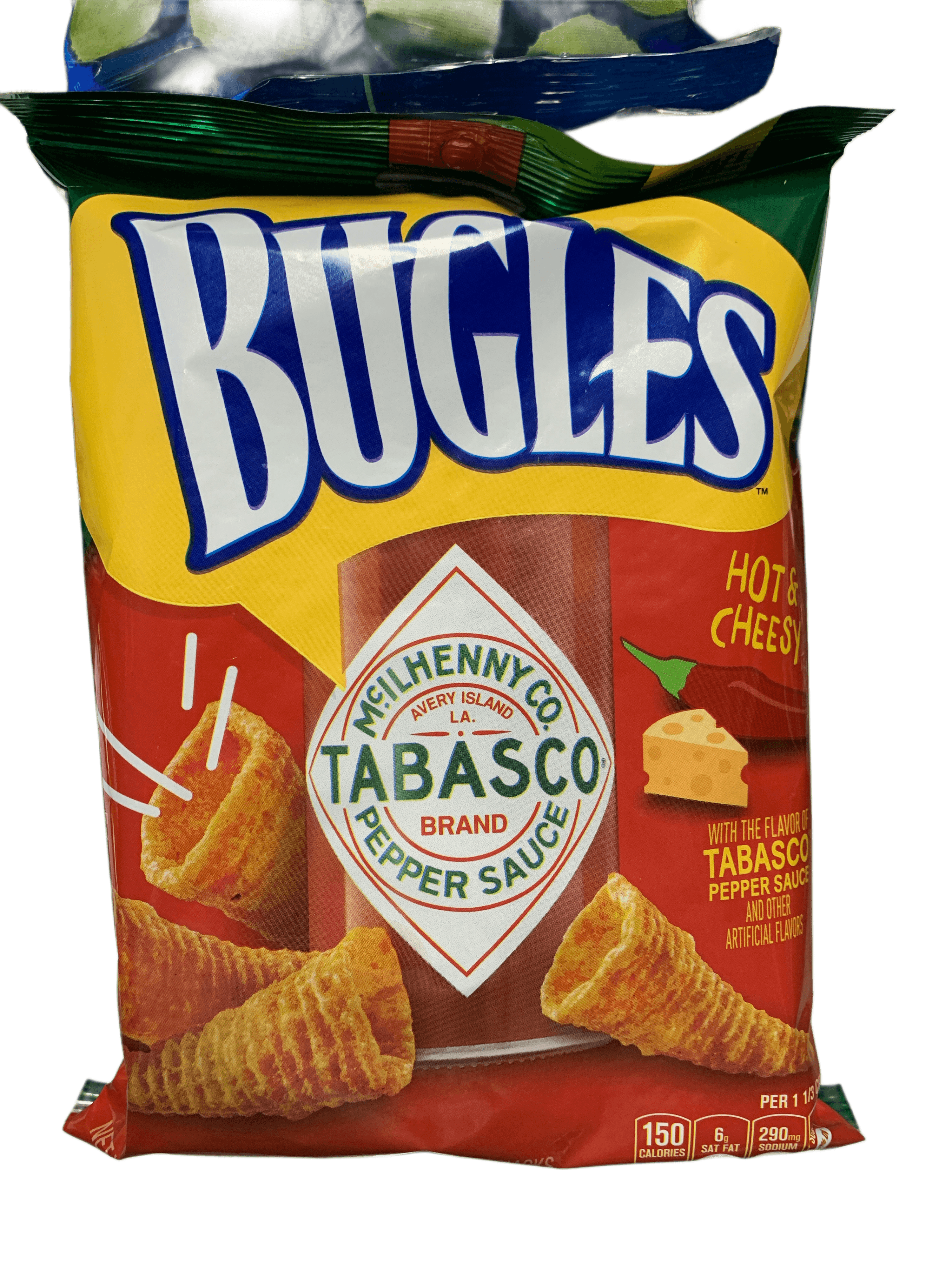 Bugles Hot and Cheesy Tobasco Flavour 85g - U.S Edition - www.Shopthatapp.com