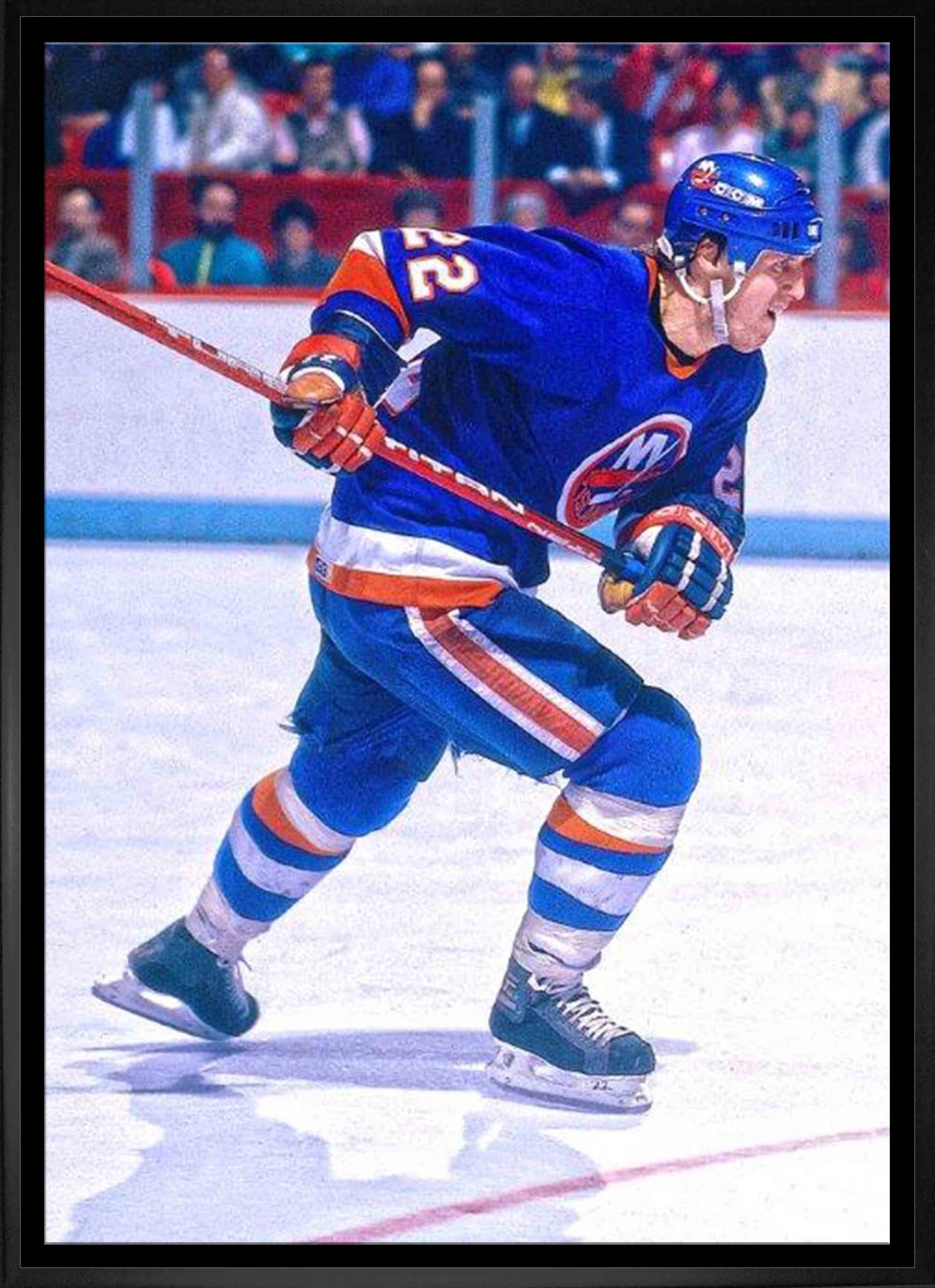 Mike Bossy New York Islanders Framed 20x29 Skating Canvas - www.Shopthatapp.com