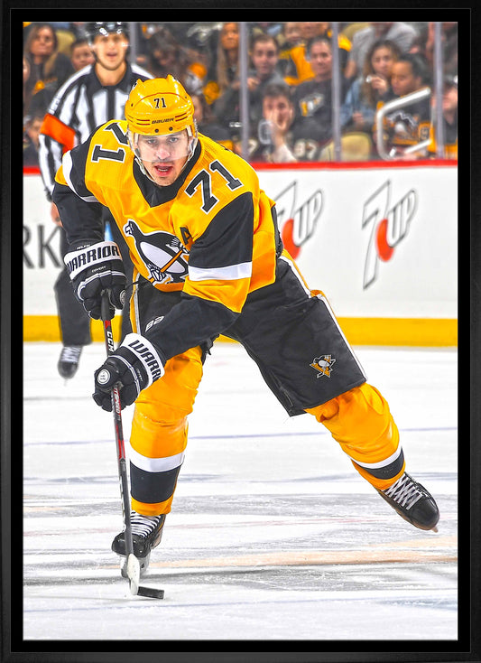 Evgeni Malkin Pittsburgh Penguins Framed 20x29 Skating Canvas - www.Shopthatapp.com