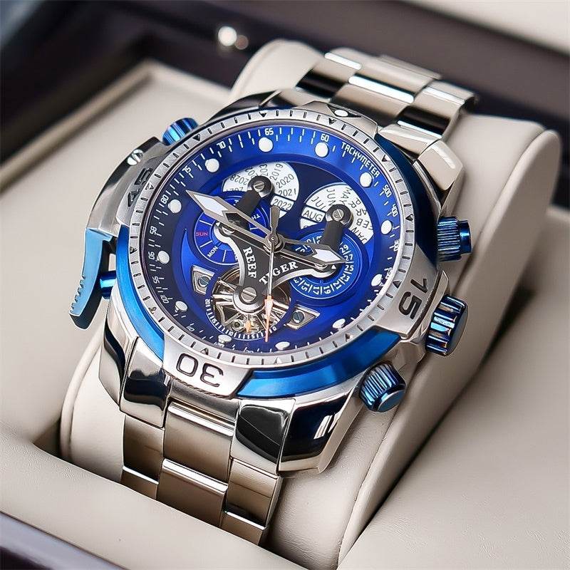 REEF TIGER Designer Sport Mens Watch Rose Gold Date Day Complicated Mechanical Bracelet Watch RGA3503 - www.Shopthatapp.com