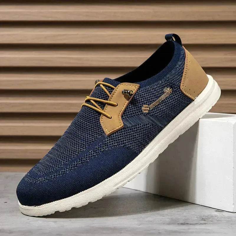 Casual Flat  Slip-on Mesh Shoes Lightweight Breathable Loafers Men Walking Running Sports Shoes Sneakers for Men - www.Shopthatapp.com