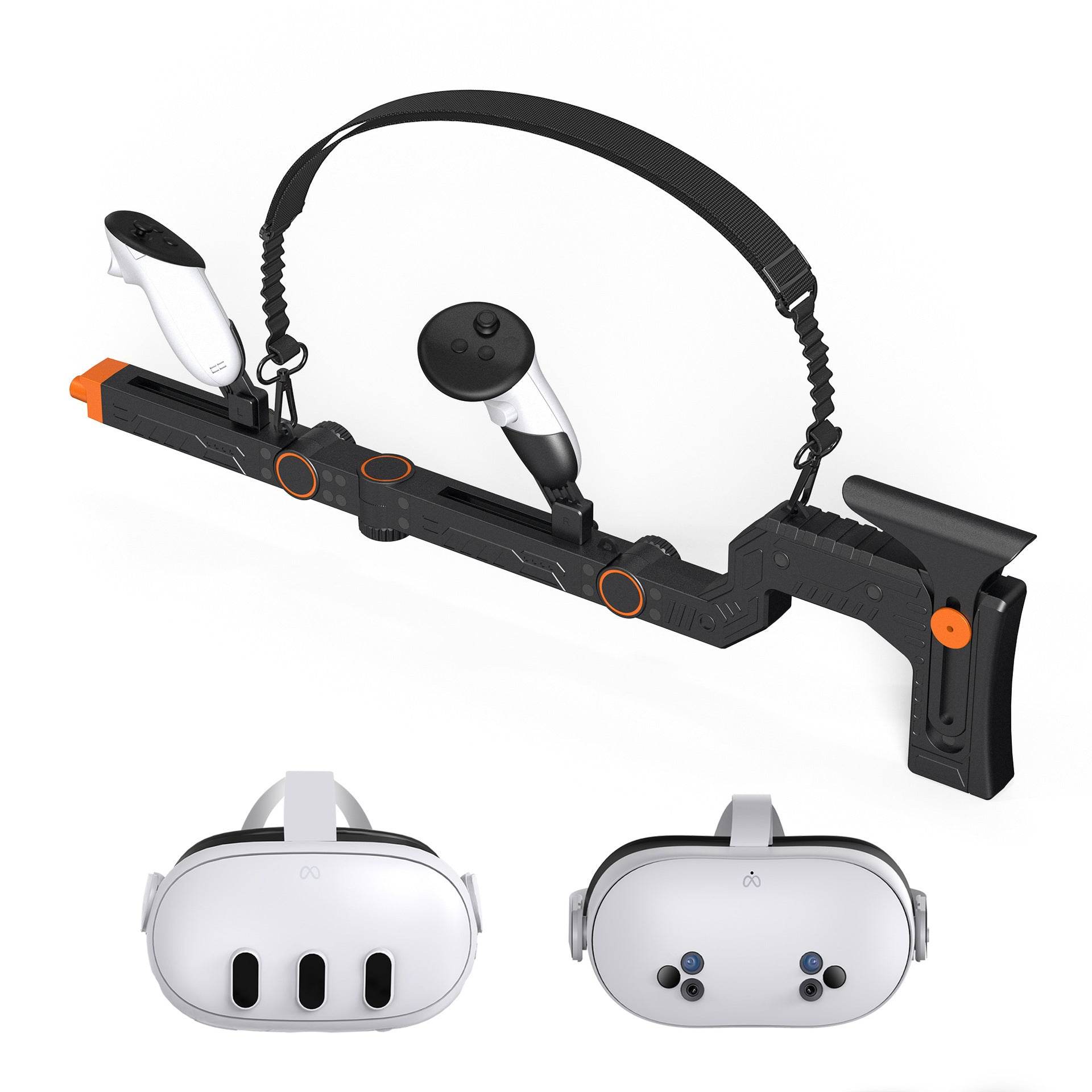 Quest 3 Gun Mount Submachine Gun VR Physical Auxiliary Accessories - www.Shopthatapp.com