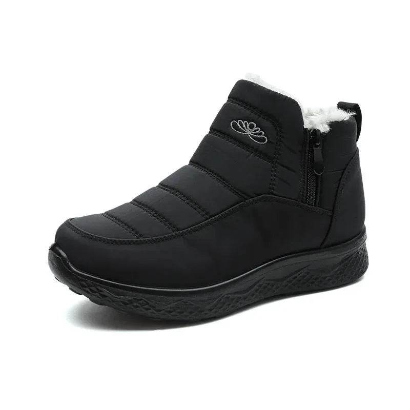 Winter Women's Cotton-padded Thick fleece lined Ankle Snow Boots - www.Shopthatapp.com
