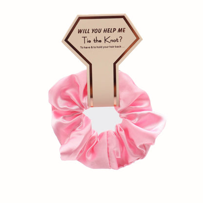 Luxury Silk Satin Hair Scrunchies Hair Ties women - www.Shopthatapp.com