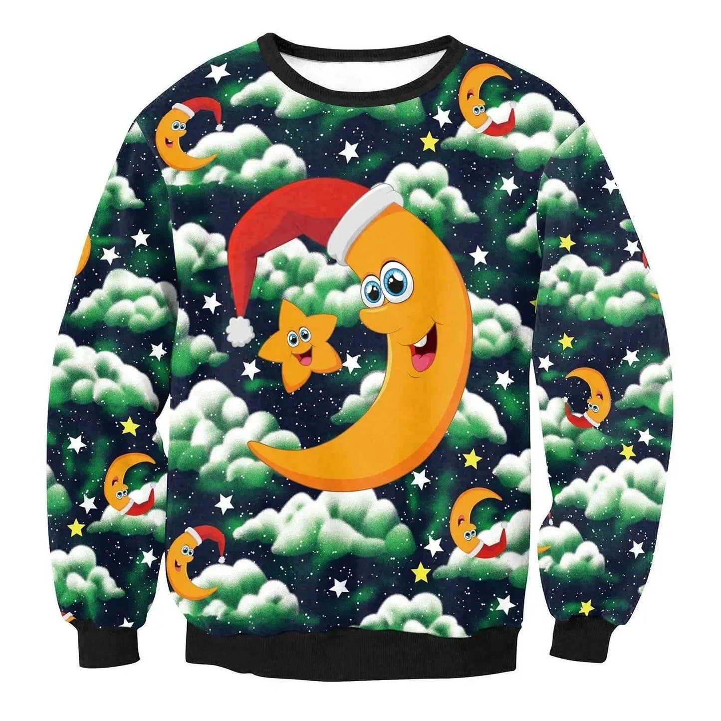 UGLY CHRISTMAS SWEATER Vacation Santa Elf Funny Womens Men Sweaters Tops Autumn Winter Clothing - www.Shopthatapp.com