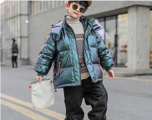 Western Style Big Kids Thick Winter Children's White Duck Down Jacket - www.Shopthatapp.com