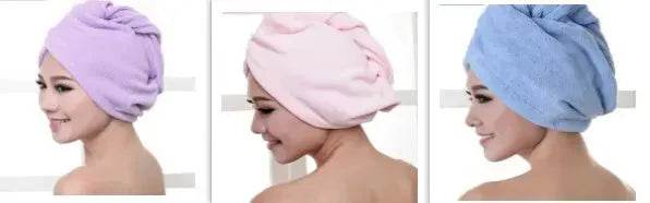 Women's Microfiber Hair Dryer Cap Absorbent Hair Towel. - www.Shopthatapp.com